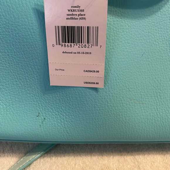 NWT Kate Spade turquoise bag - Picture 4 of 5